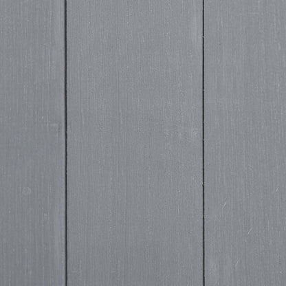 Outsunny 139 x 75 Fir Wood Garden Shed with Asphalt Roof and Secure Double Doors - Grey