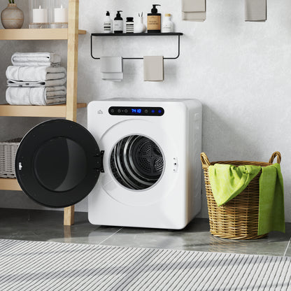 HOMCOM 4kg Compact 40-60℃  Tumble Dryer - White